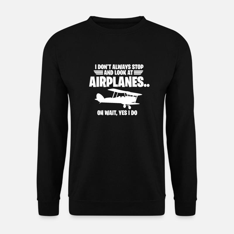 Flugzeuge - Unisex Pullover - Schwarz