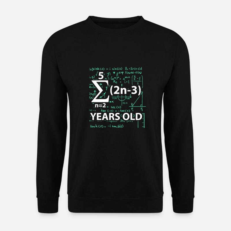 16. Geburtstag 16 Jahre 2003 Mathe Party Geschenk - Unisex Pullover - Schwarz