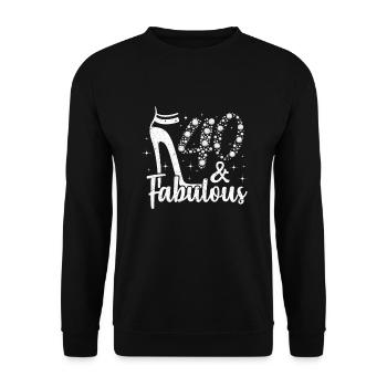 40ème anniversaire - Sweat-shirt Unisexe - noir - Devant - Alina (178cm) & Michal (187cm)
