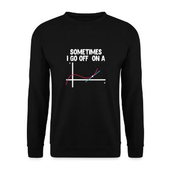 Teacher Teacher Math Math School Gift - Unisex Sweatshirt - black - Front - Alina (178cm) & Michal (187cm)