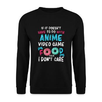 Anime - Unisex Sweatshirt - black - Front - Alina (178cm) & Michal (187cm)