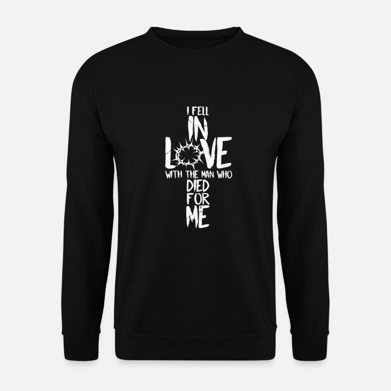 Jesus Christus Gott Kreuz Religion Geschenk - Unisex Pullover - Schwarz