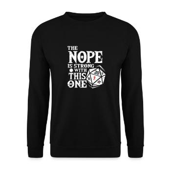 D20 Dice Fantasy Jeu de rôle Cadeau de jeu de rôle - Sweat-shirt Unisexe - noir - Devant - Alina (178cm) & Michal (187cm)