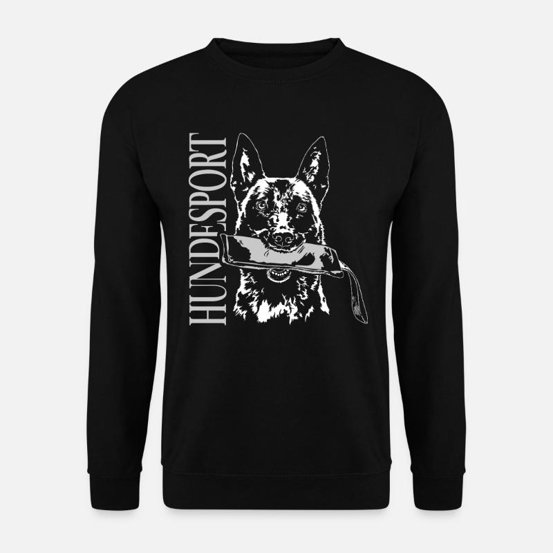 HUNDESPORT Belgischer Malinois Hunde IGP Wilsigns - Unisex Pullover - Schwarz