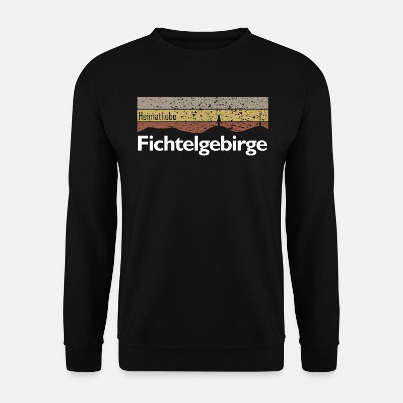 Fichtelgebirge Heimatliebe Fichtelshirt Schneeberg - Unisex Pullover - Schwarz
