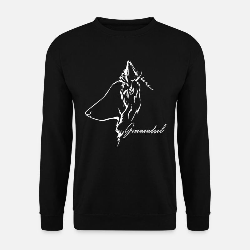 GROENENDAEL Profil Chiens Wilsigns - Sweat-shirt Unisexe - noir