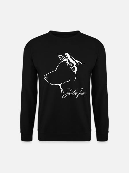 SHIBA INU Profil Hunde Hund Wilsigns - Unisex Pullover - Schwarz