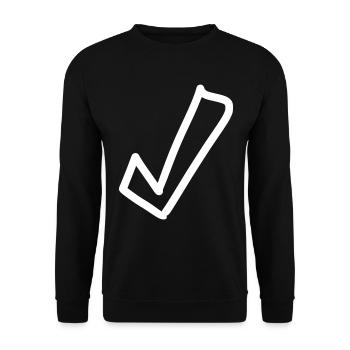 Hook Emoji Sketch Dessin - Sweat-shirt Unisexe - noir - Devant - Alina (178cm) & Michal (187cm)