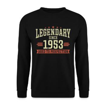 Legendary since 1953 - Unisex Sweatshirt - black - Front - Alina (178cm) & Michal (187cm)