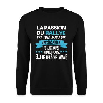 Rallye Motosport Automobile Sport Cadeau Humour - Sweat-shirt Unisexe - noir - Devant - Alina (178cm) & Michal (187cm)