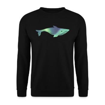 Iceland Whale Watching Iceland Northern Lights - Unisex Sweatshirt - black - Front - Alina (178cm) & Michal (187cm)