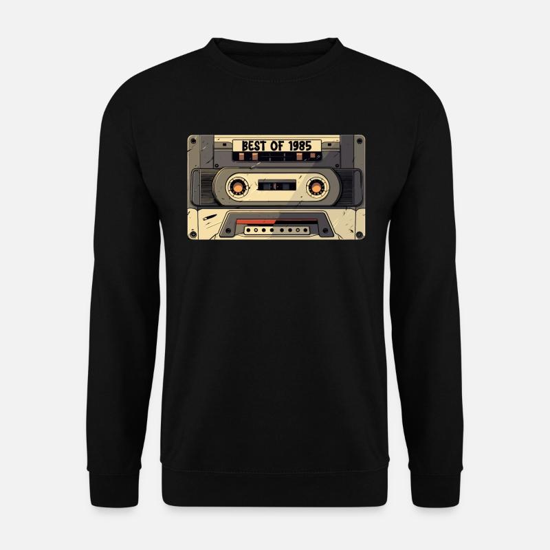 Best of 1985 - Kassette 1985 - Geboren 1985 Geschenk - Unisex Pullover - Schwarz