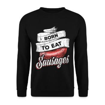 Saucisses - Sweat-shirt Unisexe - noir - Devant - Alina (178cm) & Michal (187cm)