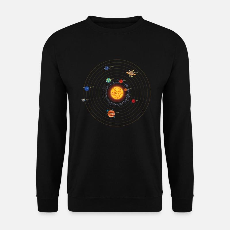 Space Solar System Universe Planet - Unisex Sweatshirt - black