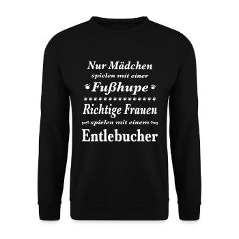 Entlebucher Tshirt Entlebucher Hund Shirt T-Shirt - Unisex Pullover - Schwarz - Vorne - Alina (178cm) & Michal (187cm)