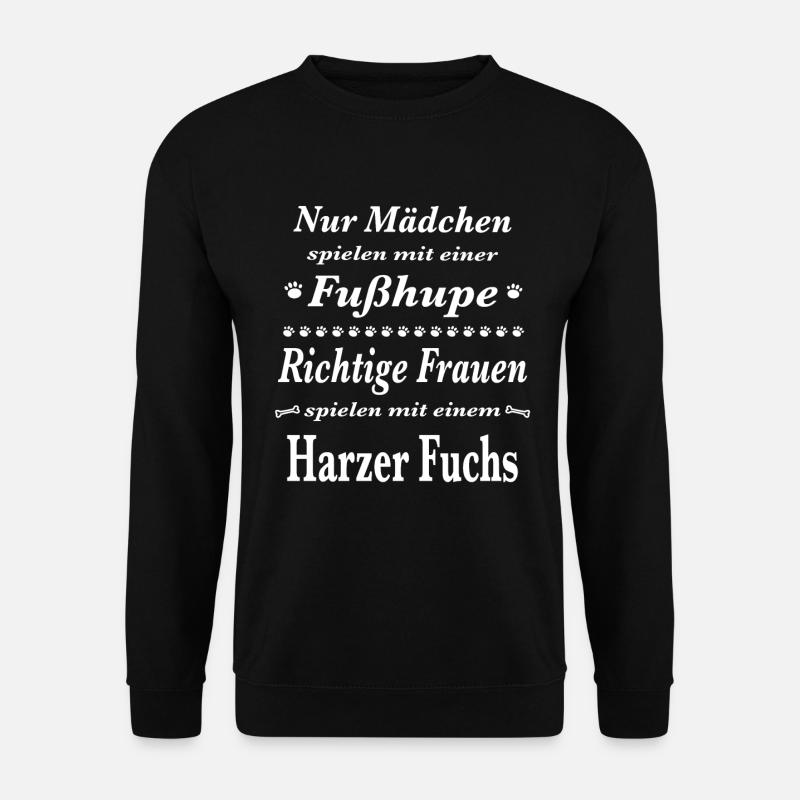 Harzer Fuchs Tshirt Harzer Fuchs Hund Shirt T-Shir - Unisex Pullover - Schwarz