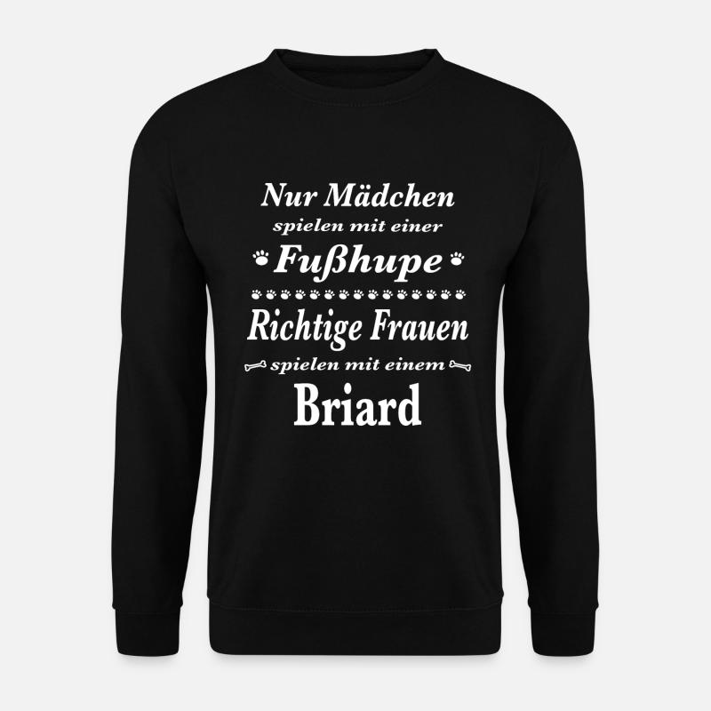 Briard Tshirt Briard Hund Shirt T-Shirt - Unisex Pullover - Schwarz