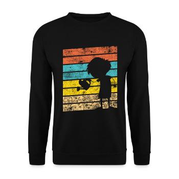 Jardin de fleurs arrosage jardin jardin - Sweat-shirt Unisexe - noir - Devant - Alina (178cm) & Michal (187cm)