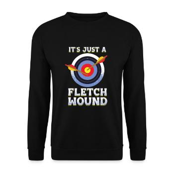 Archer tir à l’arc avec flèche et arc - Sweat-shirt Unisexe - noir - Devant - Alina (178cm) & Michal (187cm)