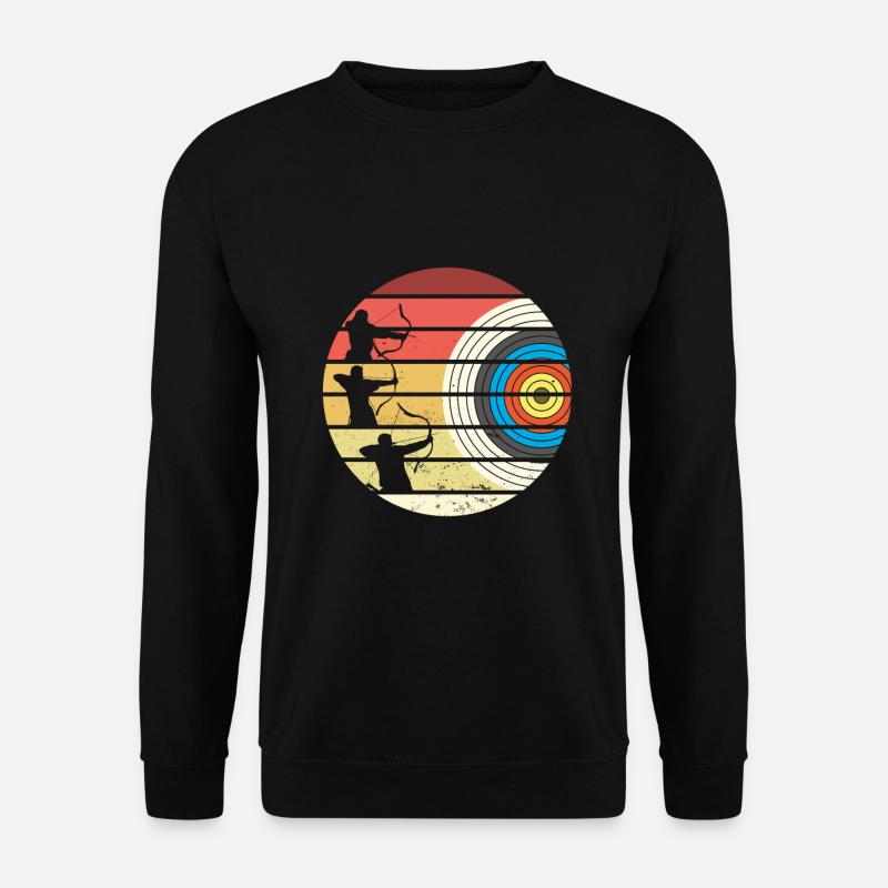 Archer tir à l’arc avec flèche et arc - Sweat-shirt Unisexe - noir