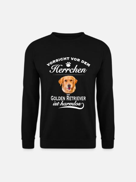 Golden Retriever - Golden Retriever Hund - Unisex Pullover - Schwarz