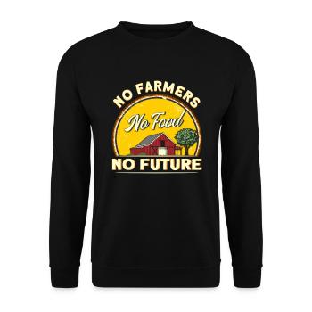 Agriculteurs Agro-alimentaire Avenir - Sweat-shirt Unisexe - noir - Devant - Alina (178cm) & Michal (187cm)
