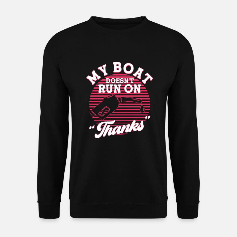 Bateau capitaine Pontoon bateau - Sweat-shirt Unisexe - noir