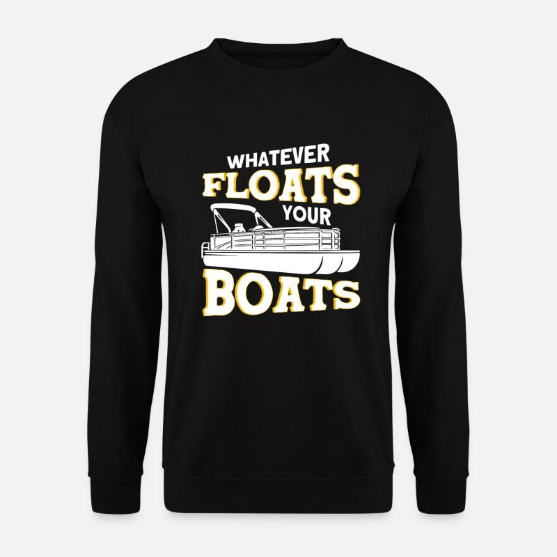 Boat Captain Pontoon Boat - Unisex Sweatshirt - black