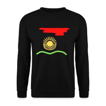 Reggae Summer Festival Dreadlocks Rasta Geschenk - Unisex Pullover - Schwarz - Vorne - Alina (178cm) & Michal (187cm)