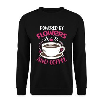 Florist Floristry Flowers Florist - Unisex Sweatshirt - black - Front - Alina (178cm) & Michal (187cm)