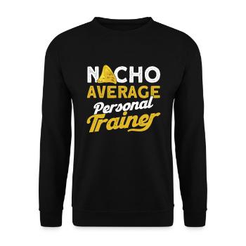 Fitness Workout Motivation Personal Trainer - Unisex Sweatshirt - black - Front - Alina (178cm) & Michal (187cm)