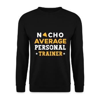 Fitness Workout Motivation Personal Trainer - Unisex Sweatshirt - black - Front - Alina (178cm) & Michal (187cm)