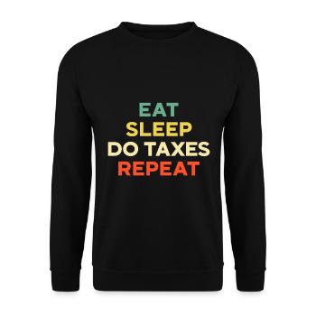 Comptable Cadeau Profession Finance Conseiller Fiscal - Sweat-shirt Unisexe - noir - Devant - Alina (178cm) & Michal (187cm)