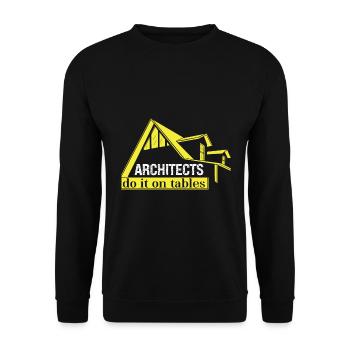 Architecte Cadeau Profession Architecture Emploi Architecte - Sweat-shirt Unisexe - noir - Devant - Alina (178cm) & Michal (187cm)