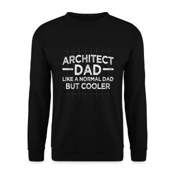 Architecte Cadeau Profession Architecture Emploi Architecte - Sweat-shirt Unisexe - noir - Devant - Alina (178cm) & Michal (187cm)