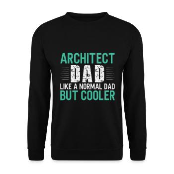 Architecte Cadeau Profession Architecture Emploi Architecte - Sweat-shirt Unisexe - noir - Devant - Alina (178cm) & Michal (187cm)