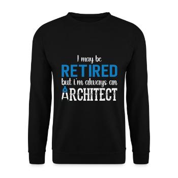 Architecte Cadeau Profession Architecture Emploi Architecte - Sweat-shirt Unisexe - noir - Devant - Alina (178cm) & Michal (187cm)