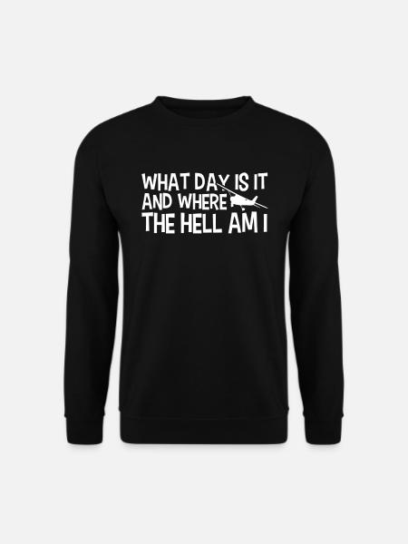 Flight Attendant Stewardess Cabin Crew - Unisex Sweatshirt - black