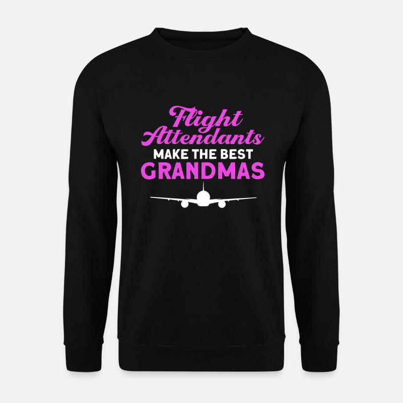 Flight Attendant Stewardess Cabin Crew - Unisex Sweatshirt - black