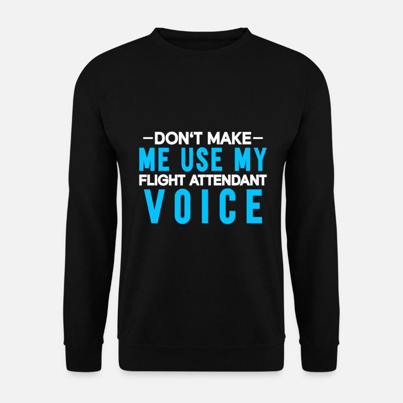 Flugbegleiter Stewardess Cabin Crew - Unisex Pullover - Schwarz