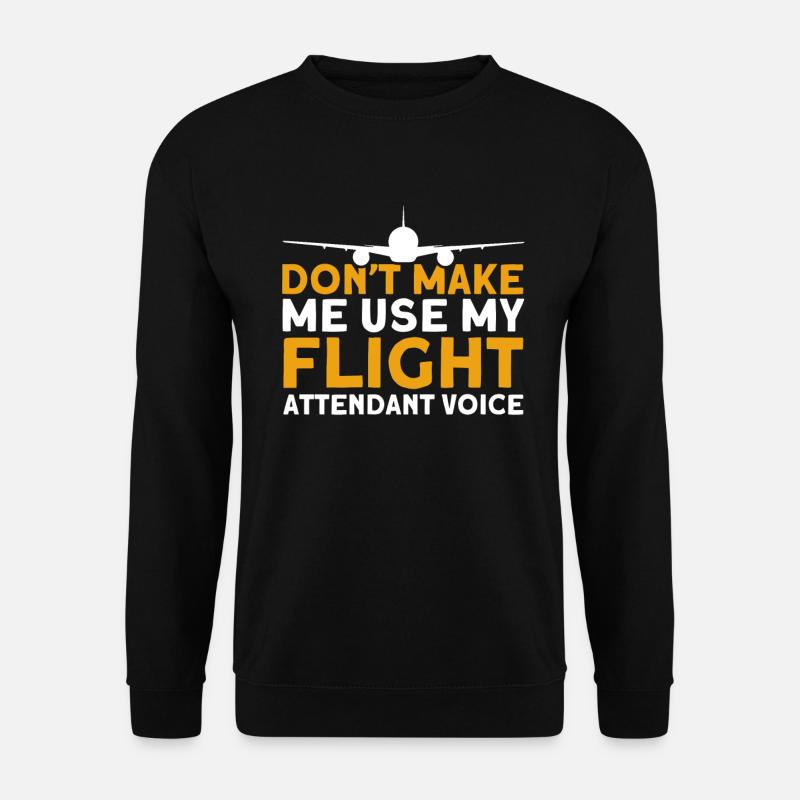 Flight Attendant Stewardess Cabin Crew - Unisex Sweatshirt - black