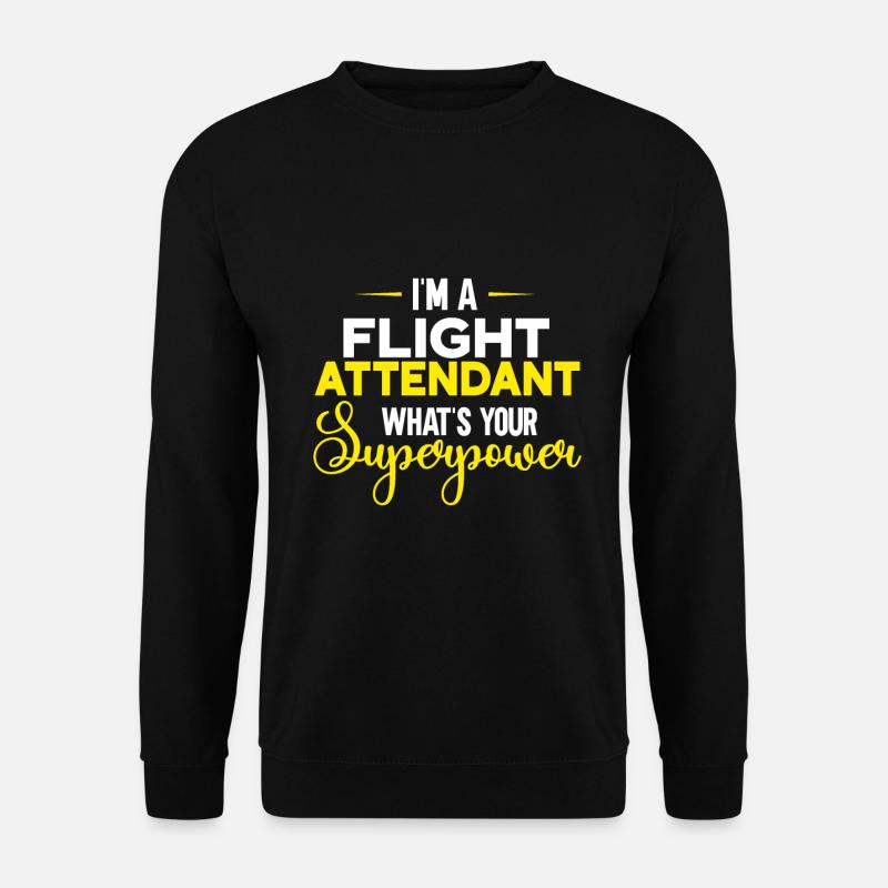 Flight Attendant Stewardess Cabin Crew - Unisex Sweatshirt - black