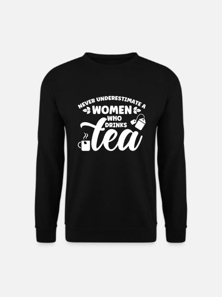 Teetrinker Teeliebhaber Geschenk Tee - Unisex Pullover - Schwarz