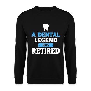 Dentist Dental Gift Medical Student Dentist - Unisex Sweatshirt - black - Front - Alina (178cm) & Michal (187cm)