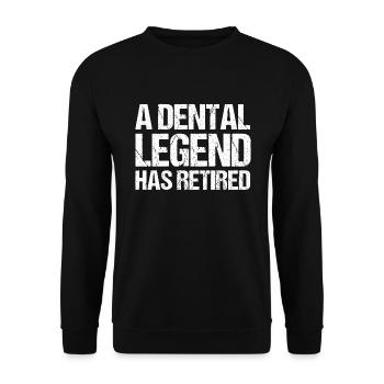 Zahnarzt Dental Geschenk Medizinstudent Zahnarzt - Unisex Pullover - Schwarz - Vorne - Alina (178cm) & Michal (187cm)