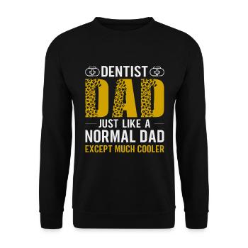 Zahnarzt Dental Geschenk Medizinstudent Zahnarzt - Unisex Pullover - Schwarz - Vorne - Alina (178cm) & Michal (187cm)