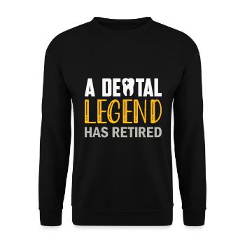 Zahnarzt Dental Geschenk Medizinstudent Zahnarzt - Unisex Pullover - Schwarz - Vorne - Alina (178cm) & Michal (187cm)