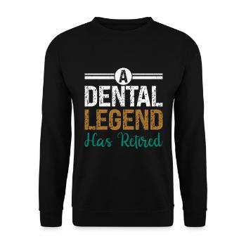 Dentist Dental Gift Medical Student Dentist - Unisex Sweatshirt - black - Front - Alina (178cm) & Michal (187cm)