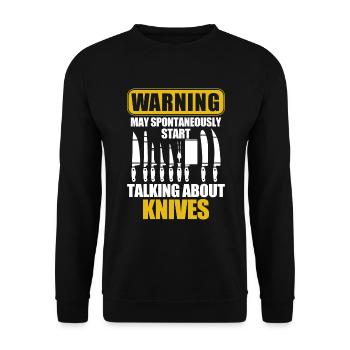 Butcher Cadeau Boucher Boucher Maître Boucher - Sweat-shirt Unisexe - noir - Devant - Alina (178cm) & Michal (187cm)