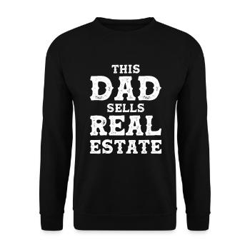 Agent immobilier Courtier Profession Immobilier - Sweat-shirt Unisexe - noir - Devant - Alina (178cm) & Michal (187cm)
